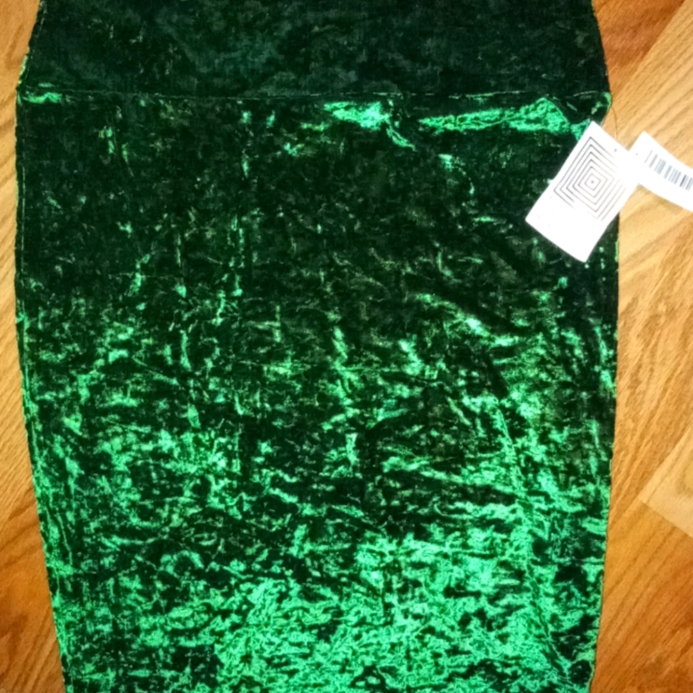 LuLaRoe Elegant Velour Pencil skirt